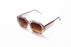 Ajadi Square Frame Sunglasses in Brown