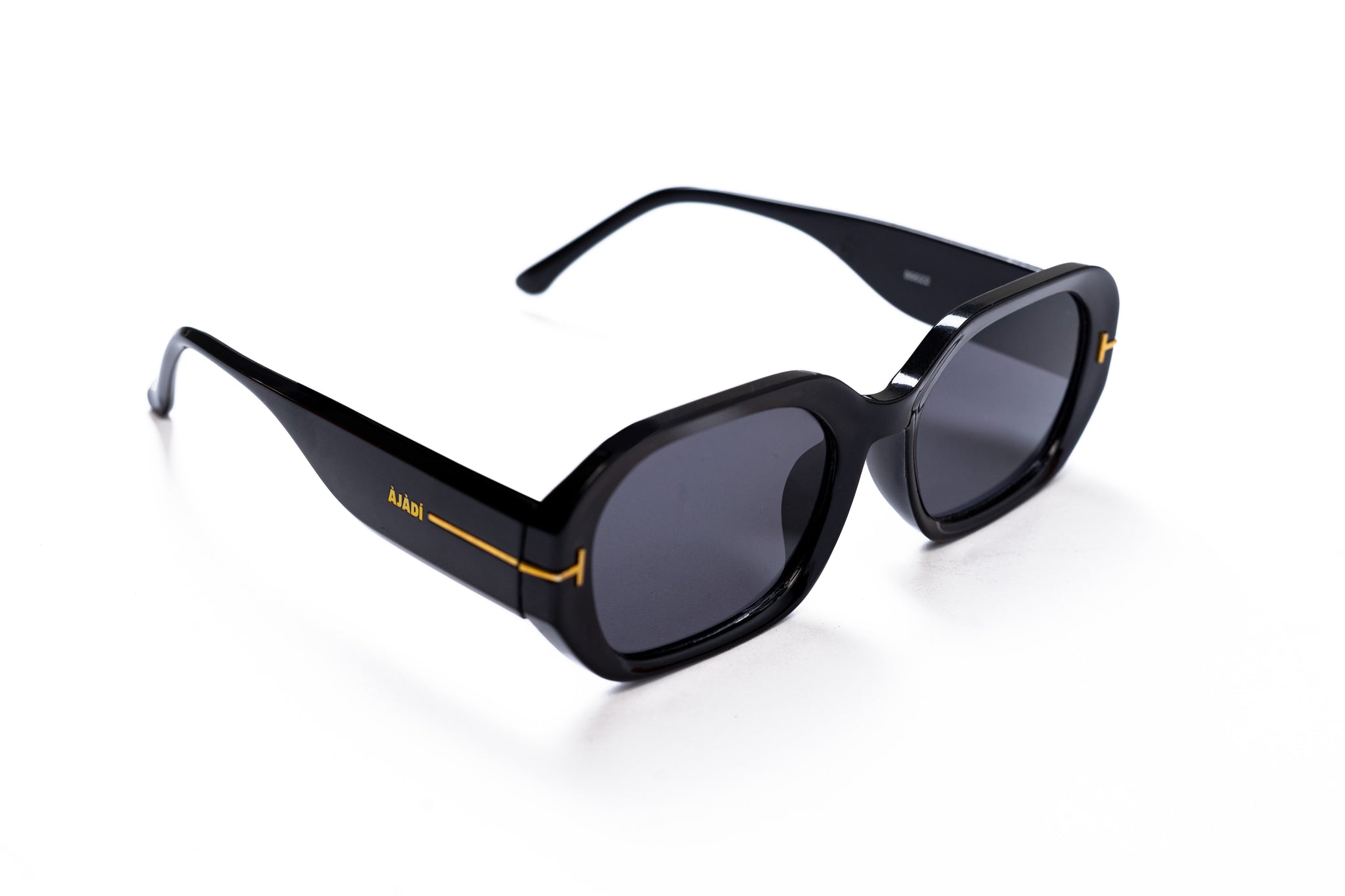 Ajadi Square Frame Sunglasses in Black