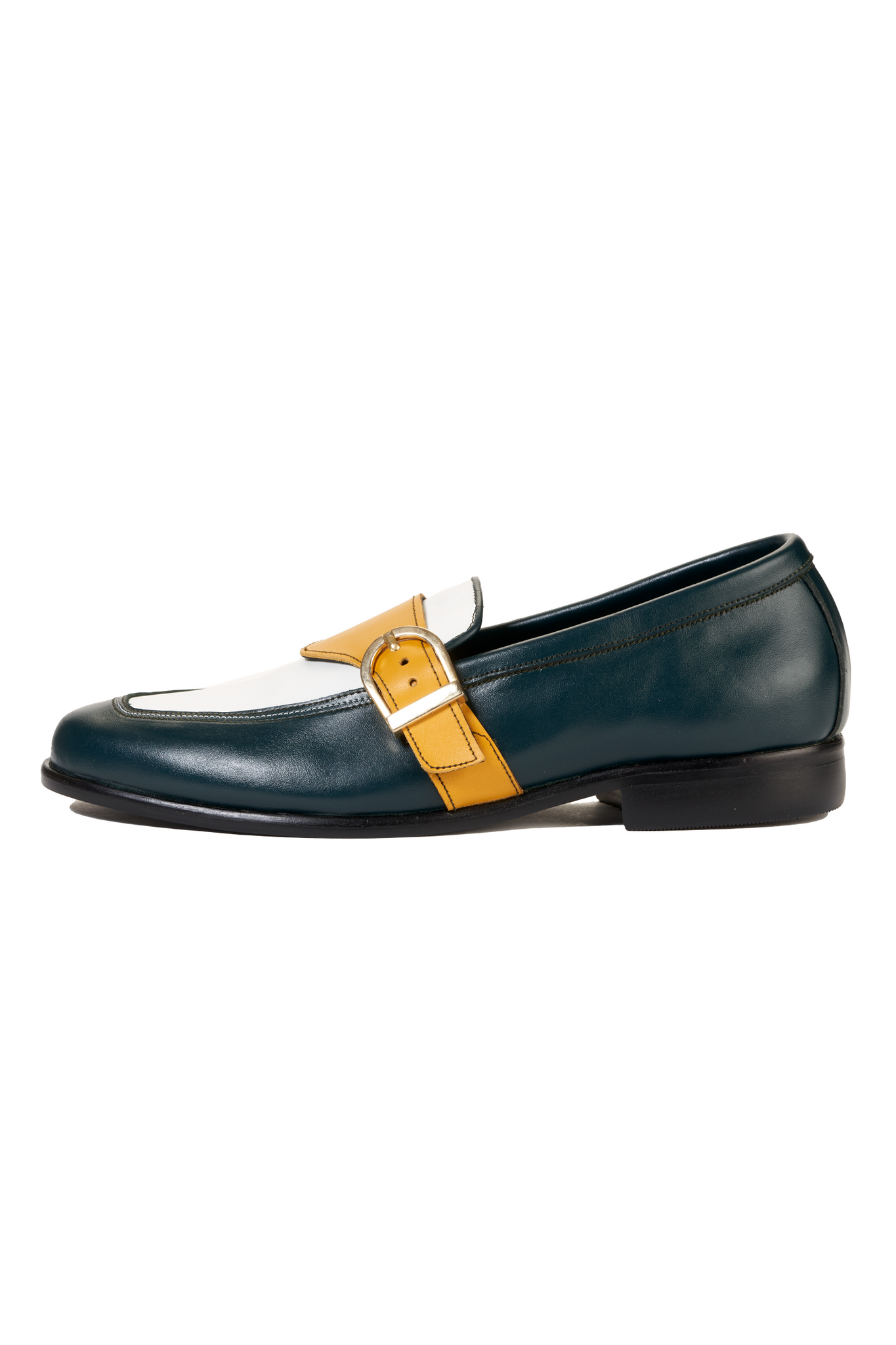 Olive green loafers sales