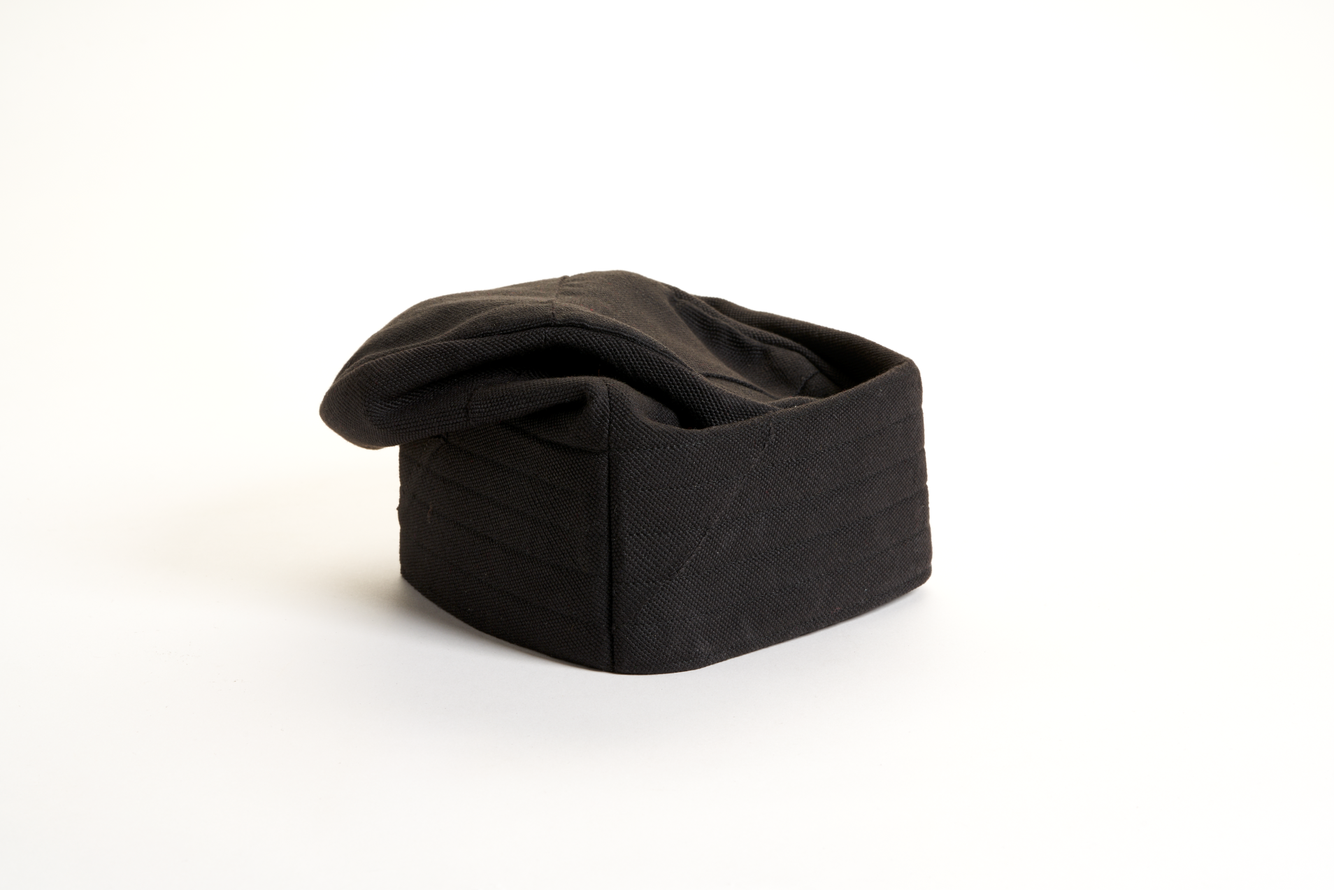Traditional Hand Woven Cotton Gobi Fila Hat in Black