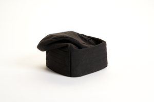 Traditional Hand Woven Cotton Gobi Fila Hat in Black