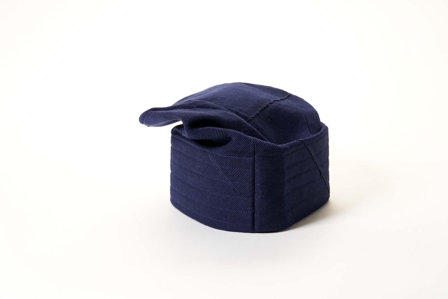 Traditional Hand Woven Cotton Gobi Fila Hat in Navy