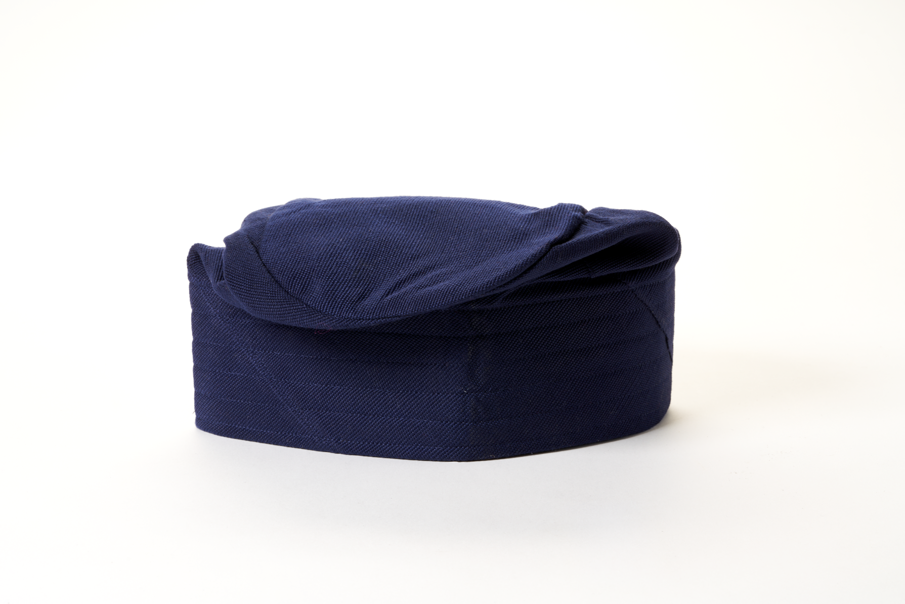 Traditional Hand Woven Cotton Gobi Fila Hat in Navy