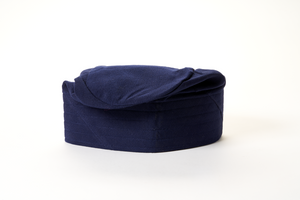 Traditional Hand Woven Cotton Gobi Fila Hat in Navy
