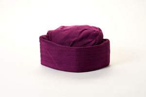 Traditional Hand Woven Cotton Gobi Fila Hat in Purple