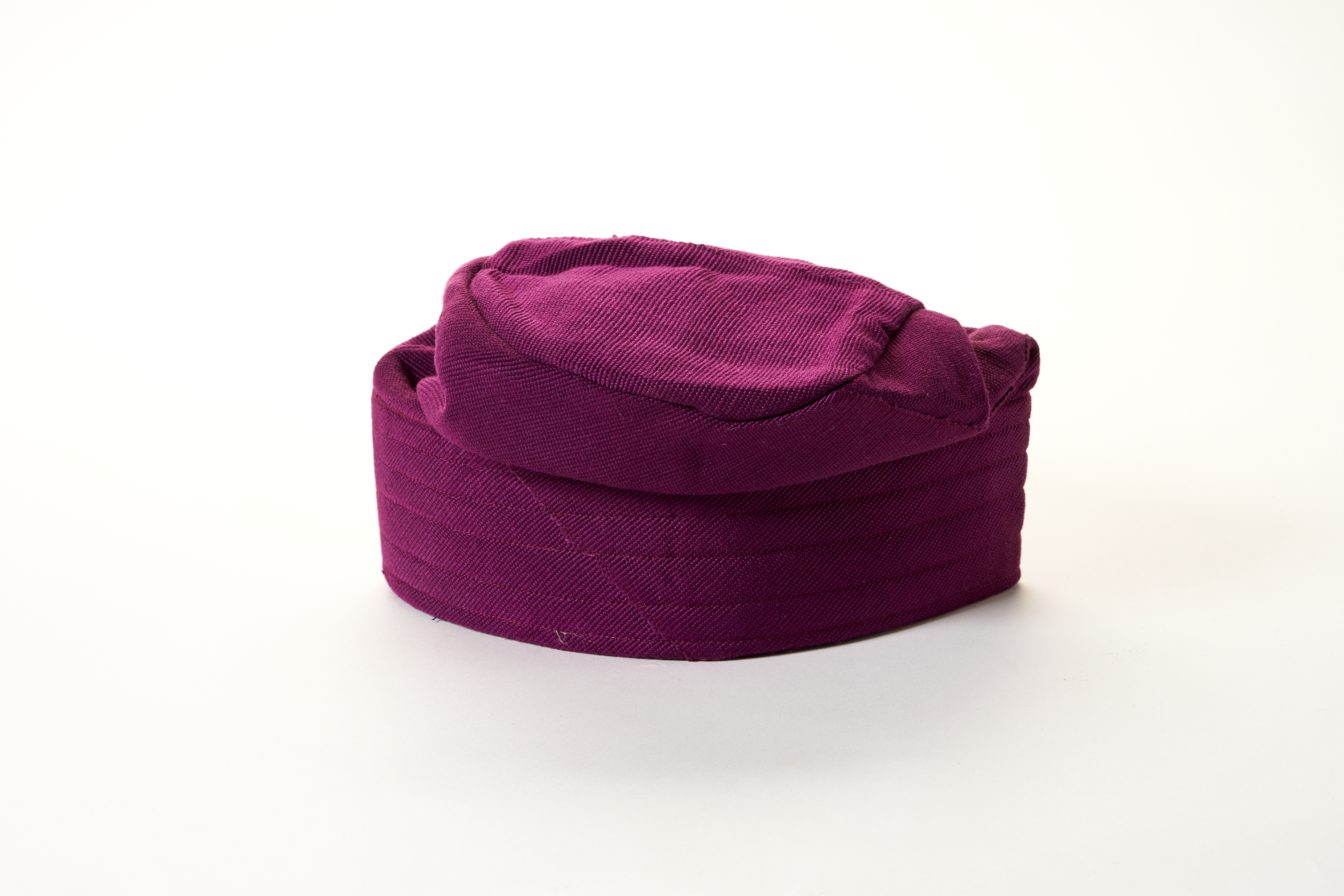 Traditional Hand Woven Cotton Gobi Fila Hat in Purple