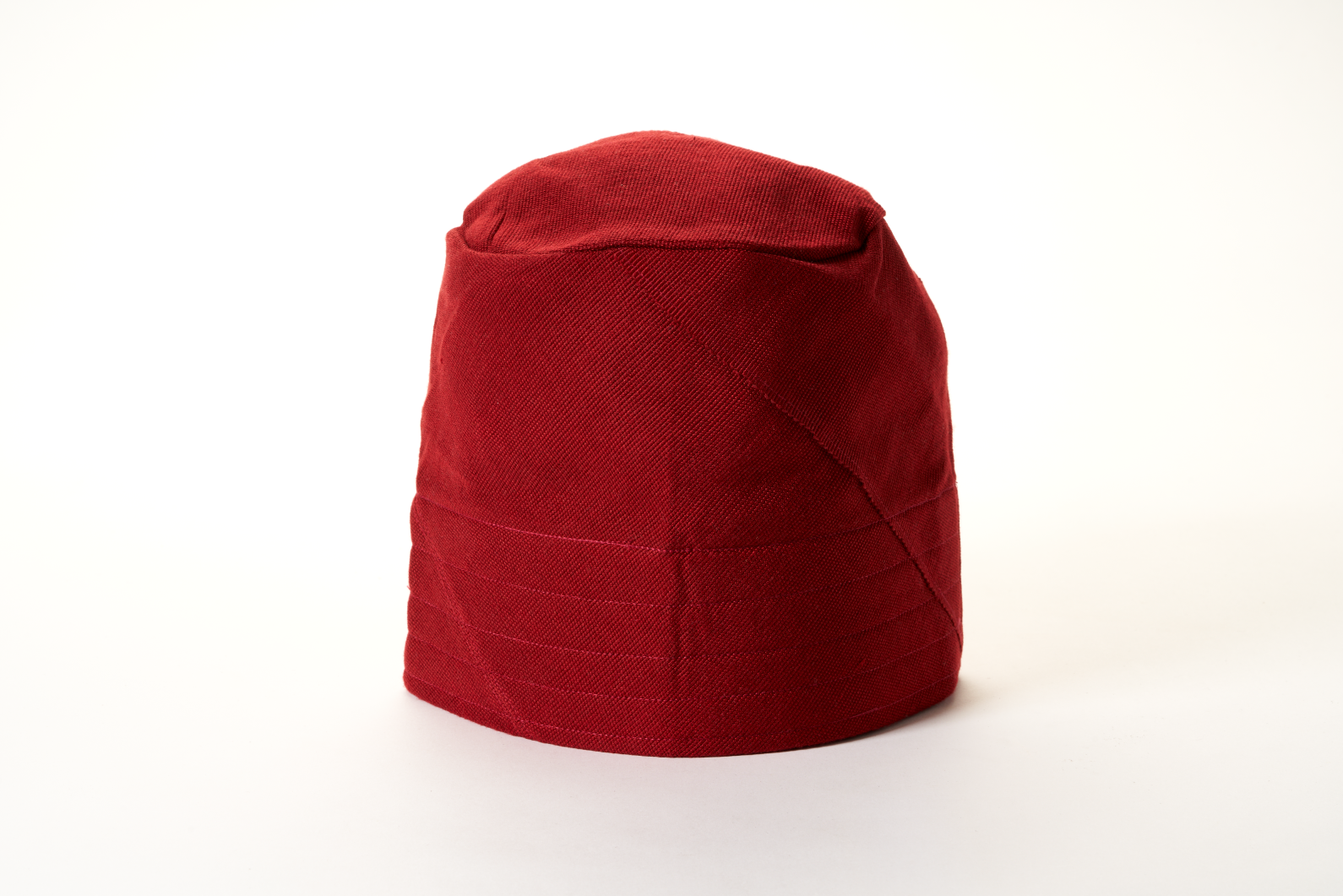 Traditional Hand Woven Cotton Gobi Fila Hat in Red