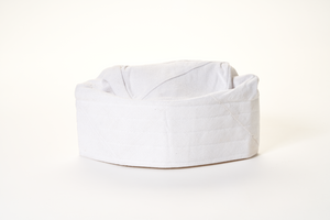Traditional Hand Woven Cotton Gobi Fila Hat in White