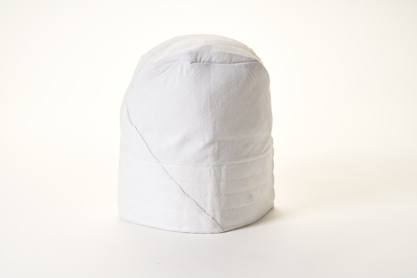 Traditional Hand Woven Cotton Gobi Fila Hat in White
